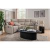 Rusto Armless Sectional Stone Leather