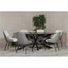 Saggart Dining Table Oval 1600mm Smoke