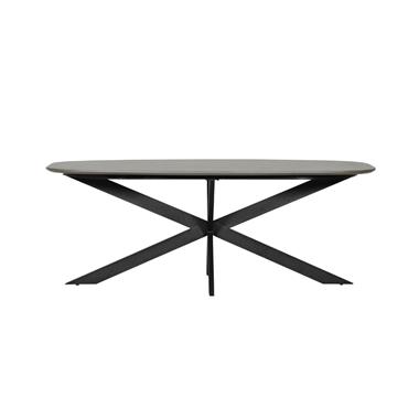 Saggart Dining Table Oval 2000mm Smoke