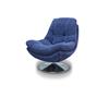 Armani Swivel Chair Sapphire Blue Fabric