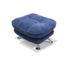 Armani Footstool Sapphire Blue Fabric