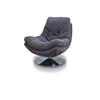 Armani Swivel Chair Dark Grey Fabric