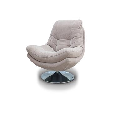 Armani Swivel Chair Champagne Fabric