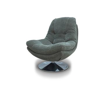 Armani Swivel Chair Sage Green Fabric