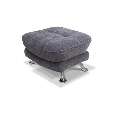 Armani Footstool Dark Grey Fabric