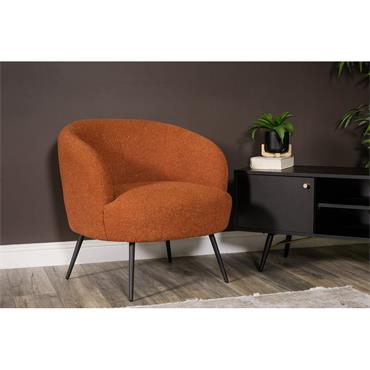 Shelly Accent Chair Rust