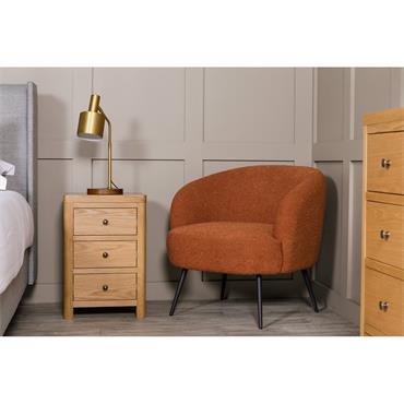 Shelly Accent Chair Rust