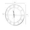 ALANA FEATURE WALL CLOCK SILVER LEAF