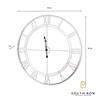 ALANA FEATURE WALL CLOCK SILVER LEAF