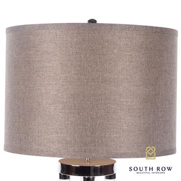 VENUS TABLE LAMP TEXTURED GREY SHADE 74CM