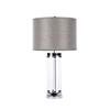VENUS TABLE LAMP TEXTURED GREY SHADE 74CM