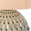 GEMMA CERAMIC LAMP GEOMETRIC PATTERN AQUA