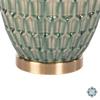 GEMMA CERAMIC LAMP GEOMETRIC PATTERN AQUA