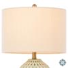 GEMMA CERAMIC LAMP GEOMETRIC PATTERN AQUA
