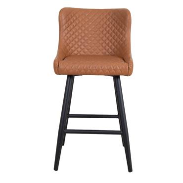 Sandy Cognac PU Bar Stool