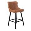 Sandy Cognac Pu Bar Stool