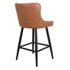 Sandy Cognac Pu Bar Stool