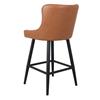 Sandy Cognac Pu Bar Stool
