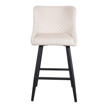 Sandy Beige Fabric Bar Stool