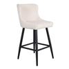 Sandy Beige Fabric Bar Stool