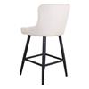 Sandy Beige Fabric Bar Stool