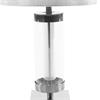JANE GLASS CYLINDER LAMP SILVER/GREY 54CM
