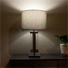 JANE GLASS CYLINDER LAMP SILVER/GREY 54CM