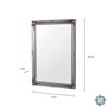 LYON MIRROR 60X90CM SILVER