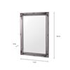 LYON MIRROR 60X90CM SILVER