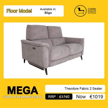 Theodore FABRIC 2 SEATER 2 POWERED RECLINERS