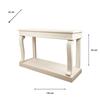 SCROLL IVORY 130CM CONSOLE TABLE