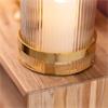 VEDA HURRICANE CANDLE HOLDER GOLD 26CM