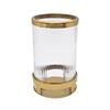VEDA HURRICANE CANDLE HOLDER GOLD 26CM