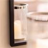 VEDA HURRICANE CANDLE HOLDER CHROME 30CM
