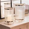 VEDA HURRICANE CANDLE HOLDER CHROME 30CM