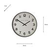 BAKER AND BROWN STATION CLOCK WHITE 50CM