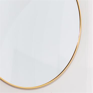Modena round wall mirror gold 90cm