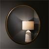 Modena round wall mirror gold 90cm