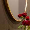 MODENA ROUND WALL MIRROR GOLD 90CM