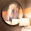 MODENA ROUND WALL MIRROR BLACK 90CM