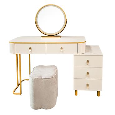 NADIA DRESSING TABLE SET WHITE
