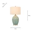 GEMMA CERAMIC LAMP AQUA