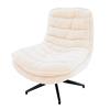 YASMINE SWIVEL ACCENT CHAIR BOUCLE BEIGE