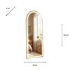 LED MODENA CHEVAL ARCH MIRROR WHITE 160X50CM
