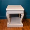 SCROLL GREY END TABLE