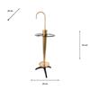 Anya Umbrella Stand 93Cm Antique Brass/Black