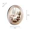 MACY ROUND MIRROR CHAMPAGNE 90CM
