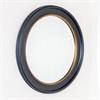 MACY ROUND MIRROR BLACK/GOLD 90CM