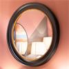 MACY ROUND MIRROR BLACK/GOLD 90CM