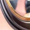 MACY ROUND MIRROR BLACK/GOLD 90CM